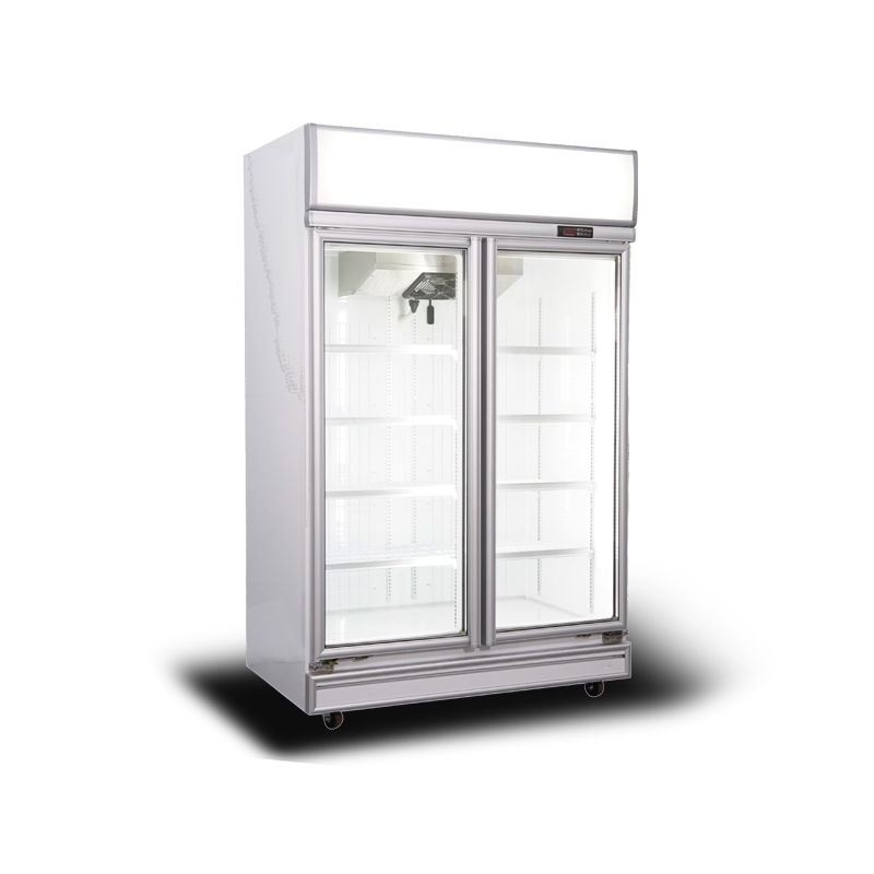 2 door colorbond glass door display refrigerator beverage cooler