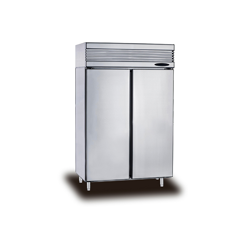 4 door stainless steel upright half door freezer